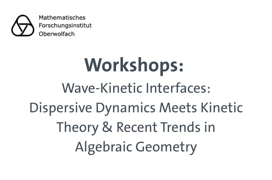 M. Iacobelli and R. Pandharipande among organisers of Oberwolfach workshops