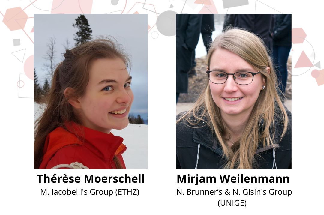 New Members : Thérèse Moerschell (ETHZ) & Mirjam Weilenmann (UNIGE)