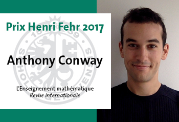 Anthony Conway receives the Henri Fehr Prize 2017