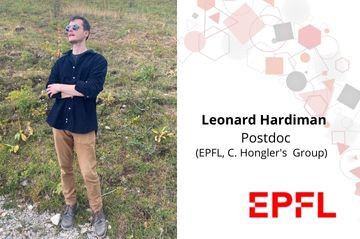 New member: Leonard Hardiman (EPFL, C. Hongler's  Group)